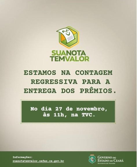 Governo do Ceará entrega prêmios aos ganhadores do segundo sorteio