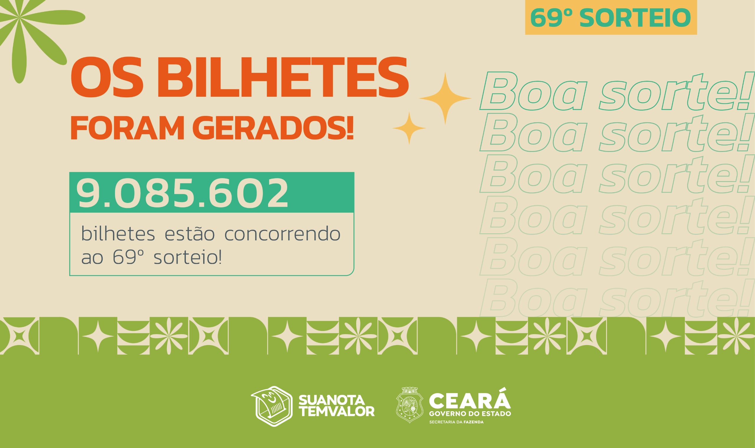 Sua Nota Tem Valor: mais de 9 milhões de bilhetes foram gerados para o 69º sorteio - Secretaria da Fazenda